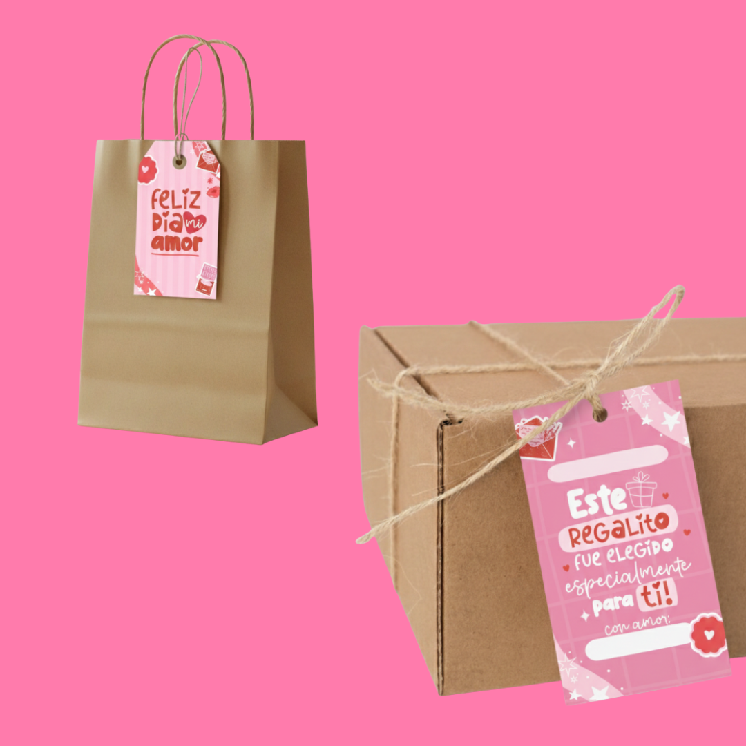 TARJETA PREDISEÑADA - SAN VALENTIN - 9x5 cm