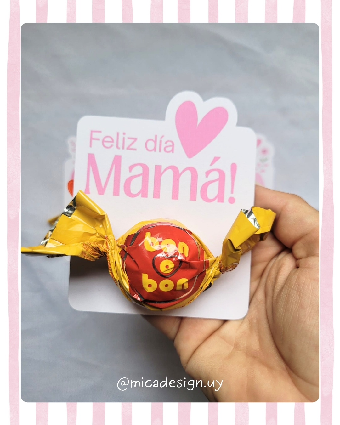TARJETA + BOMBÓN (día de la madre)
