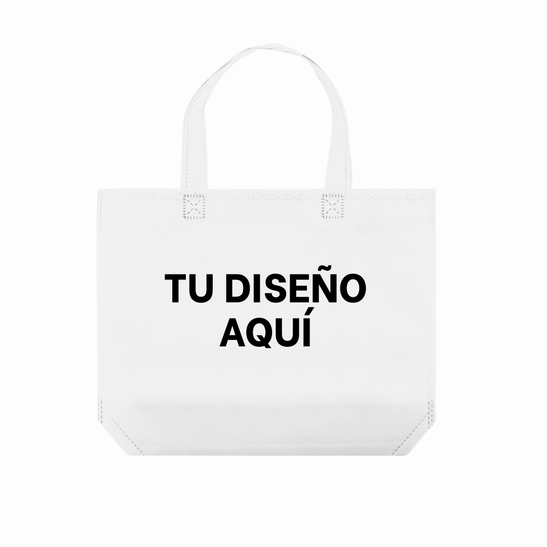 BOLSA DE TNT 30x35 CON ASA BLANCO
