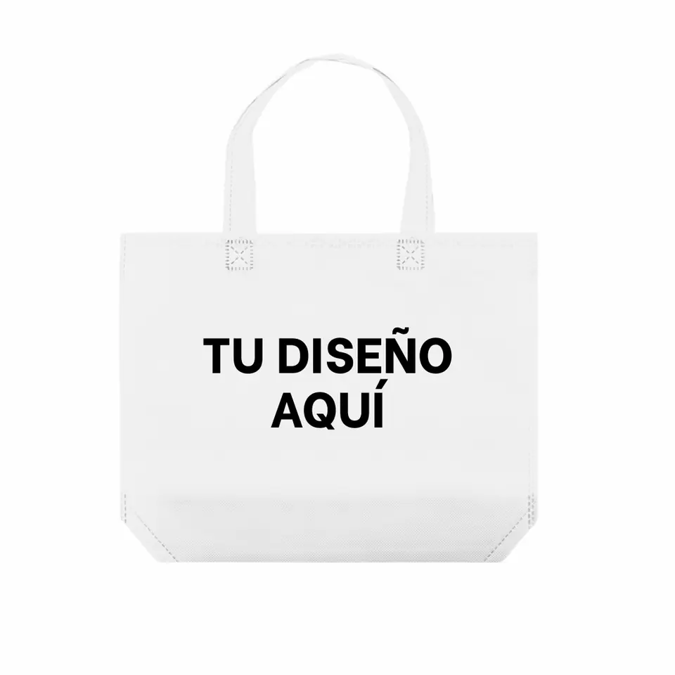 BOLSA DE TNT 30x35 CON ASA BLANCO