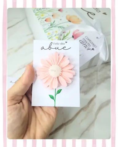 TARJETA + VELA DE FLOR