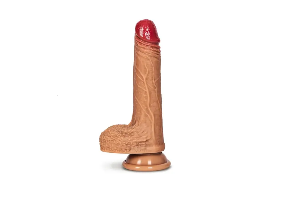 DILDO REALISTA ESTIRA RETROCEDE VIBRADOR