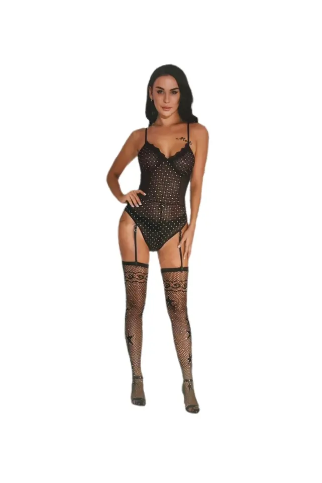 BODY LUNA BRILLOS CON CON PORTA LIGAS