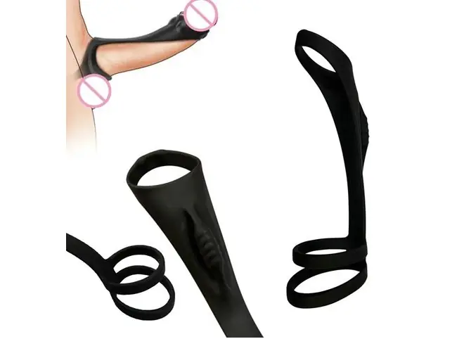 ANILLO PARA PENE CON ALARGADOR TRIPLE EFECTO