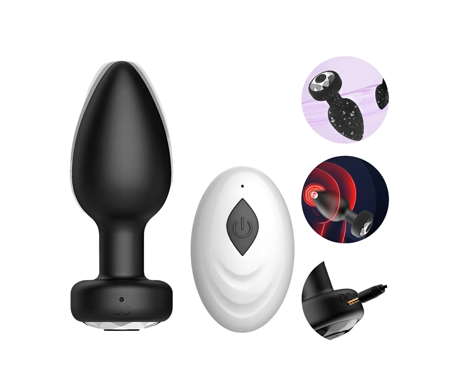 PLUG ANAL VIBRADOR CON CONTROL