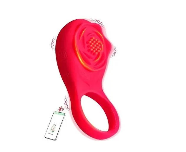ANILLO VIBRADOR ROSA CON CONTROL REMOTO APP