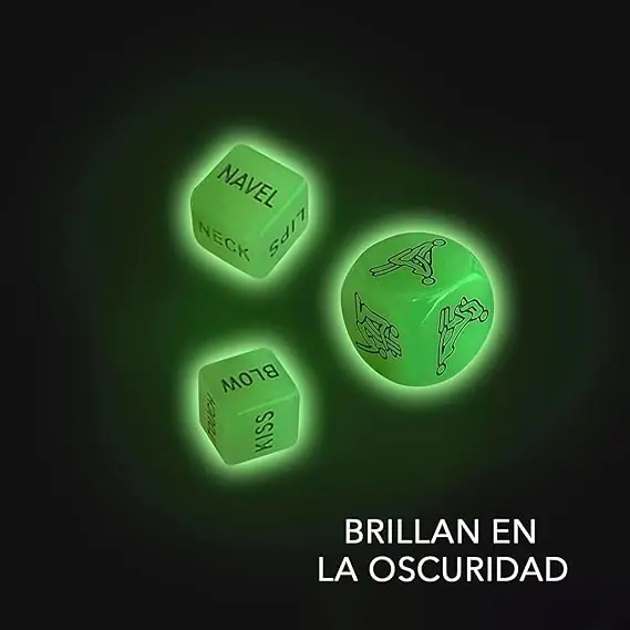 JUEGO DE DADOS FLUORESCENTES