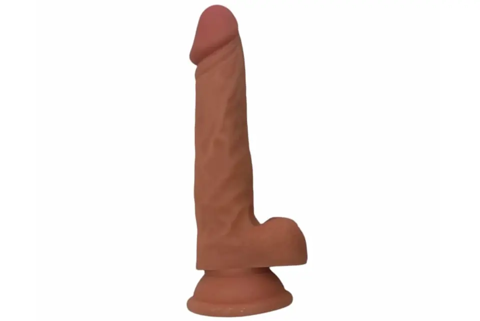 DILDO REALISTA TESTICULOS 19CM