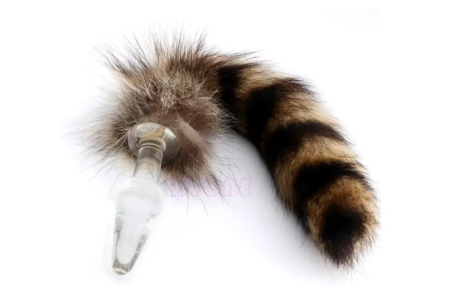PLUG VIDRIO BLANCO COLA ZORRO