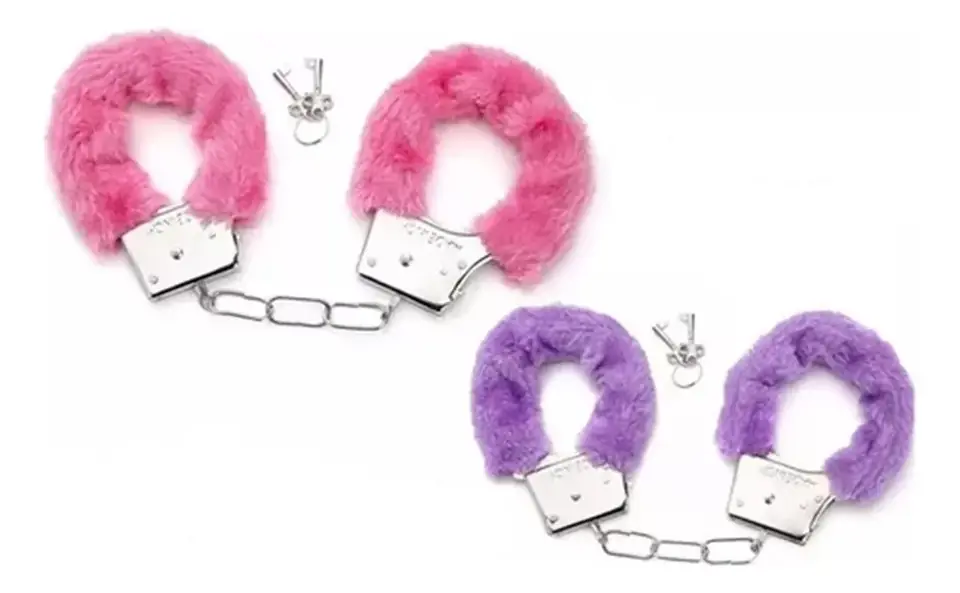 ESPOSAS METAL FORRADA PELUCHE
