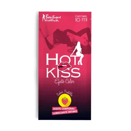 LUBRICANTE INTMO HOT KISS FRUTILLA SACHET 10 ml