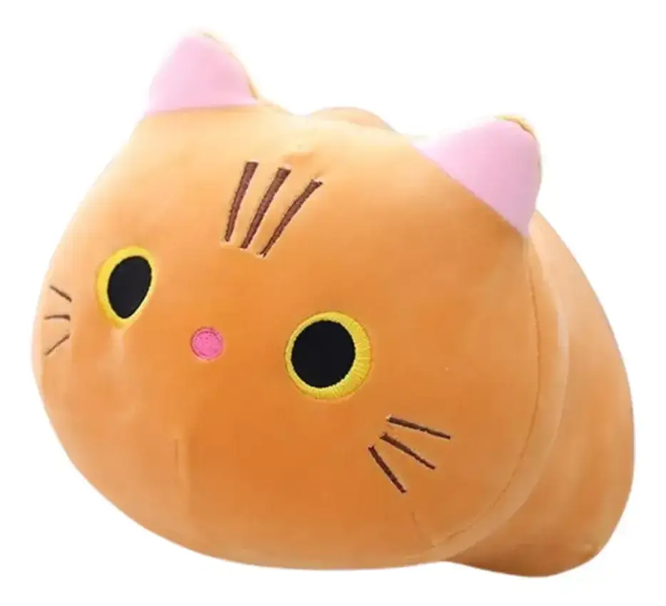 Gato Peluche 50cm Felpa Juguete Naranja