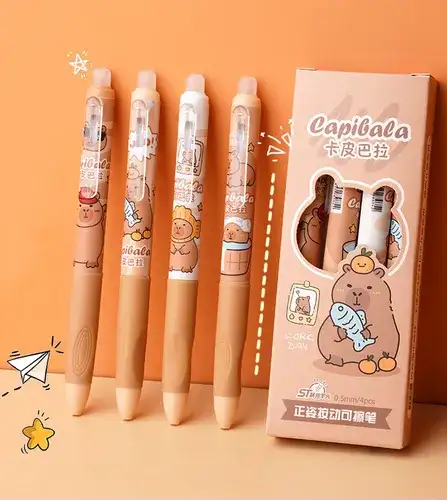 Pack x4 Lapiceras Capibara
