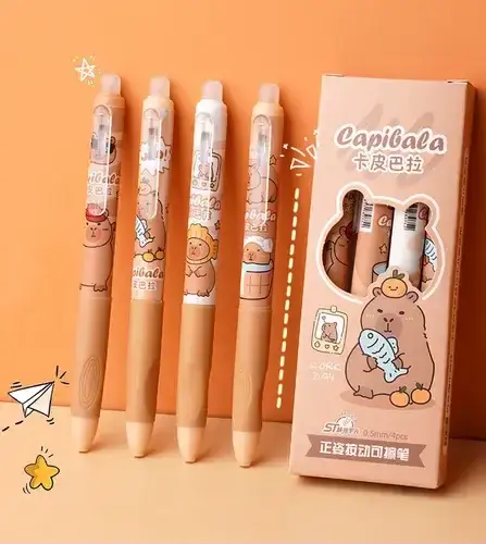 Pack x4 Lapiceras Capibara