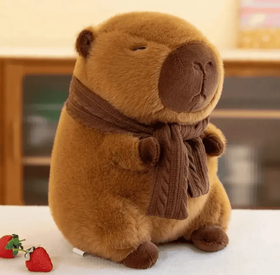 Peluche Capibara Con Bufanda 35cm
