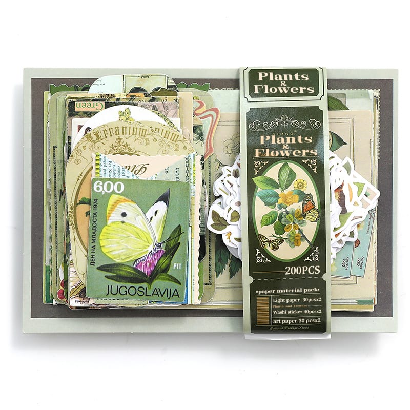 Set De Scrapbooking Plantas y Flores