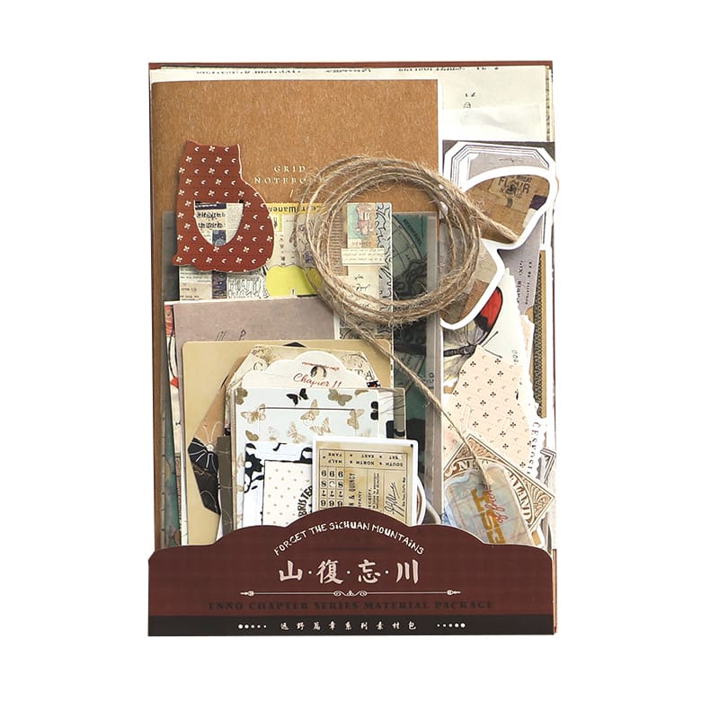 Set Materiales Scrapbooking - Marron