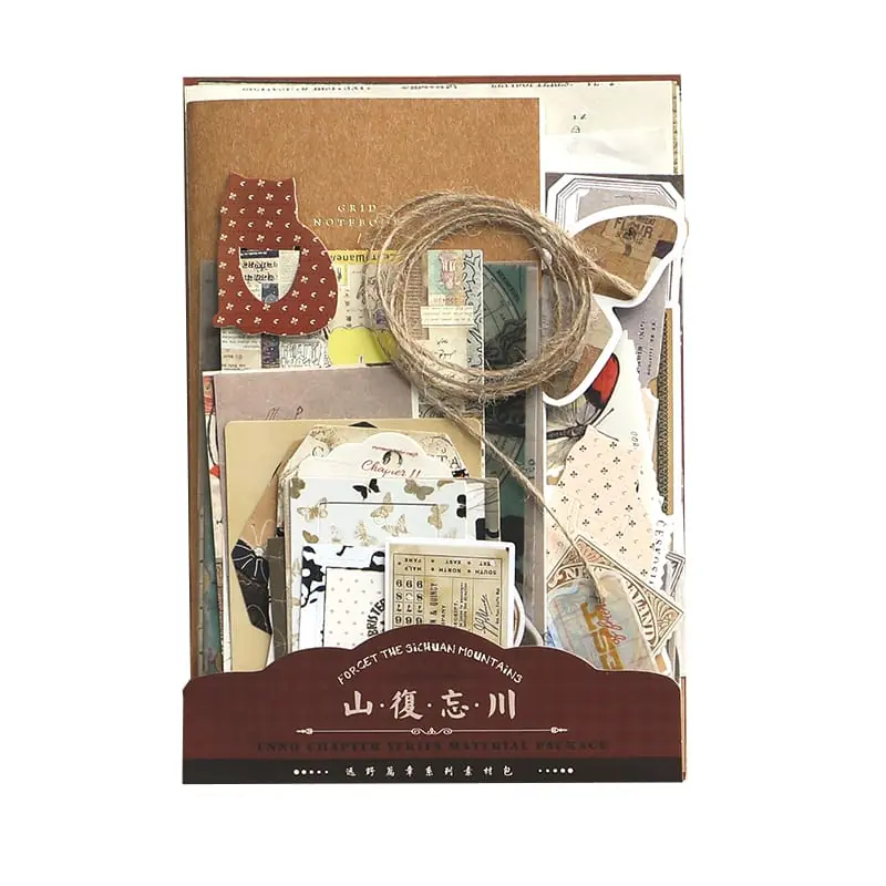Set Materiales Scrapbooking - Marron