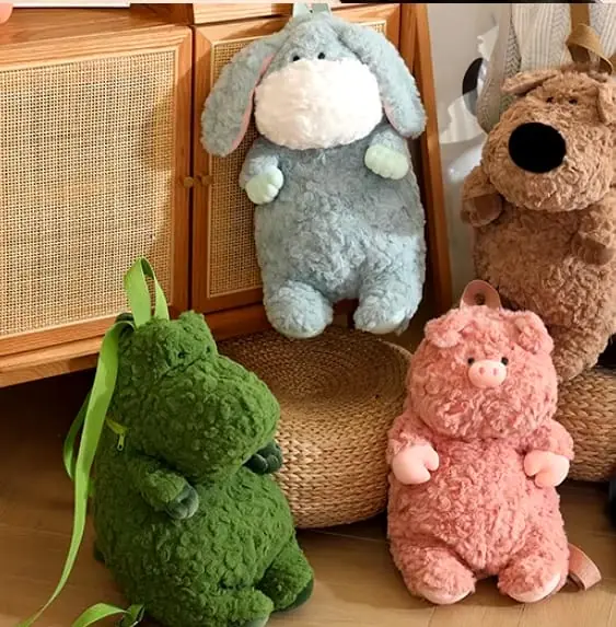 Peluche Animalitos Con Correas - 40cm
