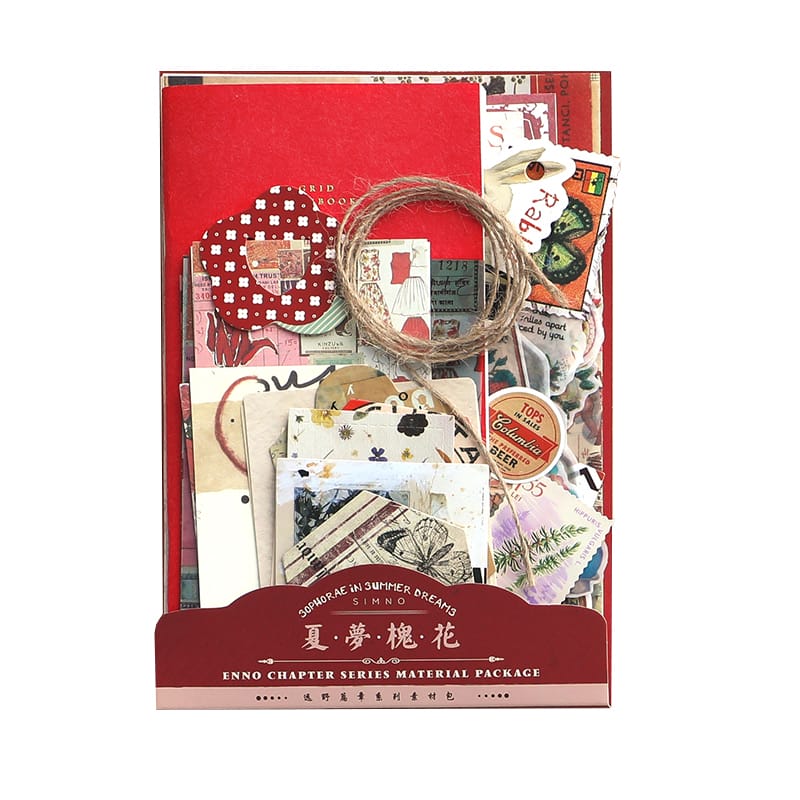 Set Materiales Scrapbooking - Rojo