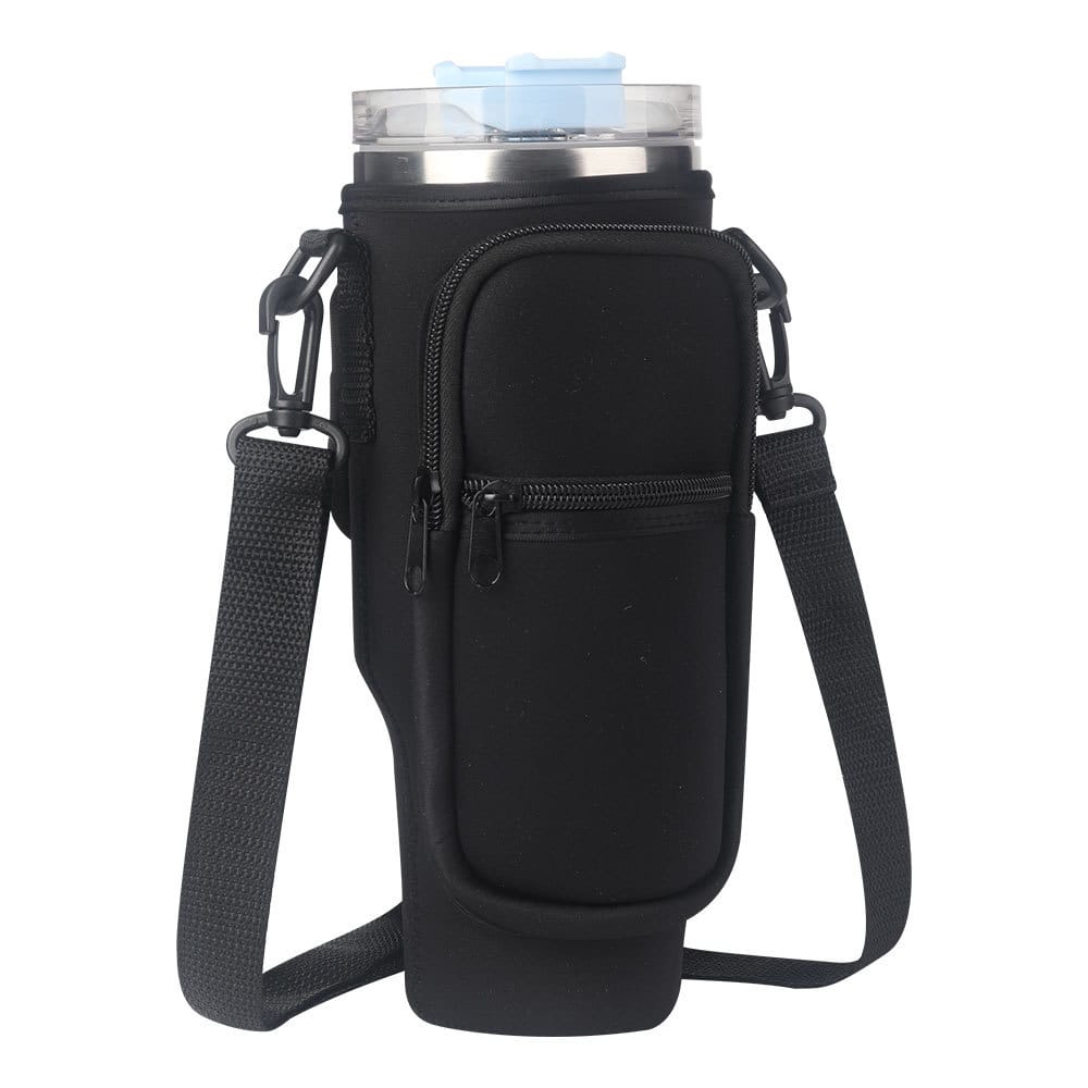 Bandolera Para Jarro Térmico tipo Tumbler y Quencher  1.2lts Negro