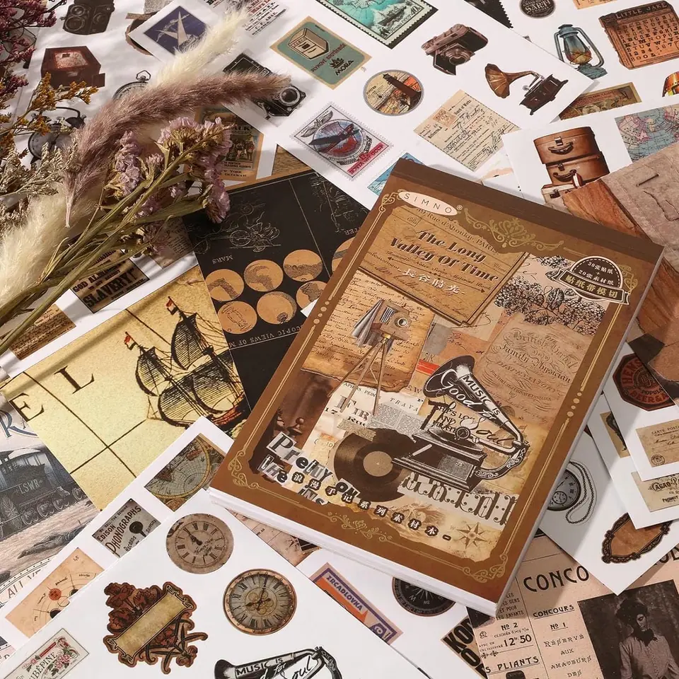 Libro de Stickers 50 hojas - Vintage Valle del Tiempo