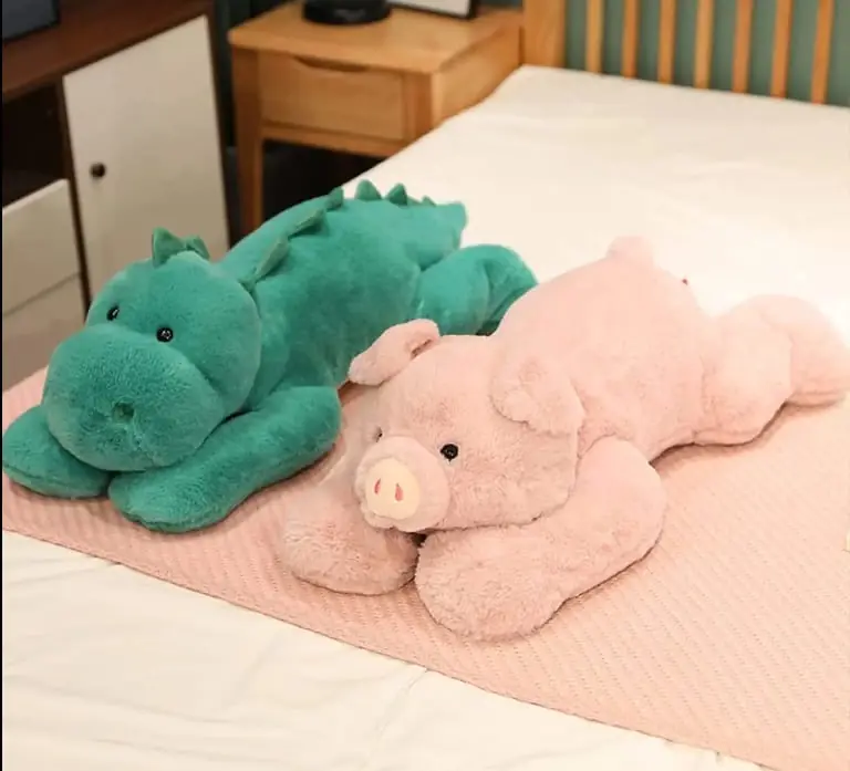 Peluche Dormilón Cocodrilo o Cerdito- 75cm