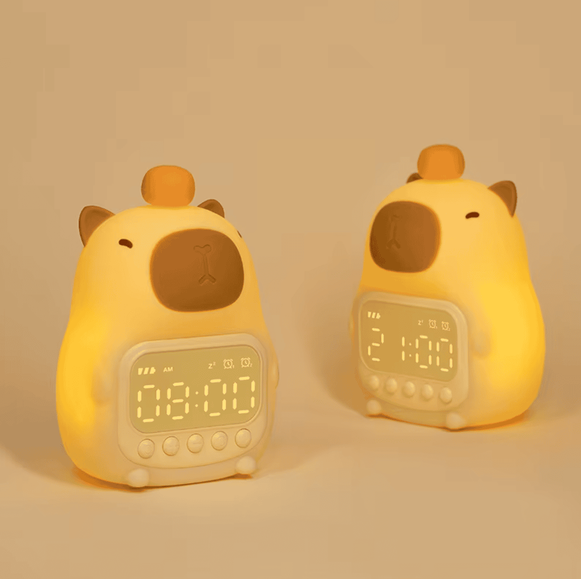 Lampara Reloj Alarma Capibara