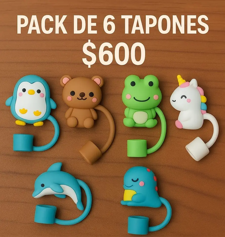 Tapa Tapon Silicona Vaso Jarra Termica 10mm X 6 Unidades Pack