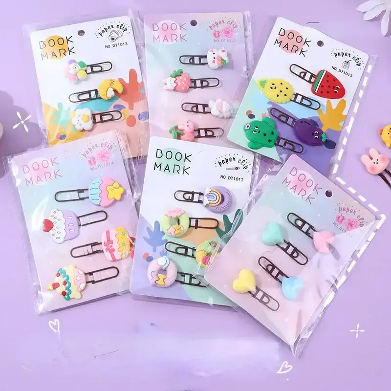 Pack x4 Marcalibros kawaii