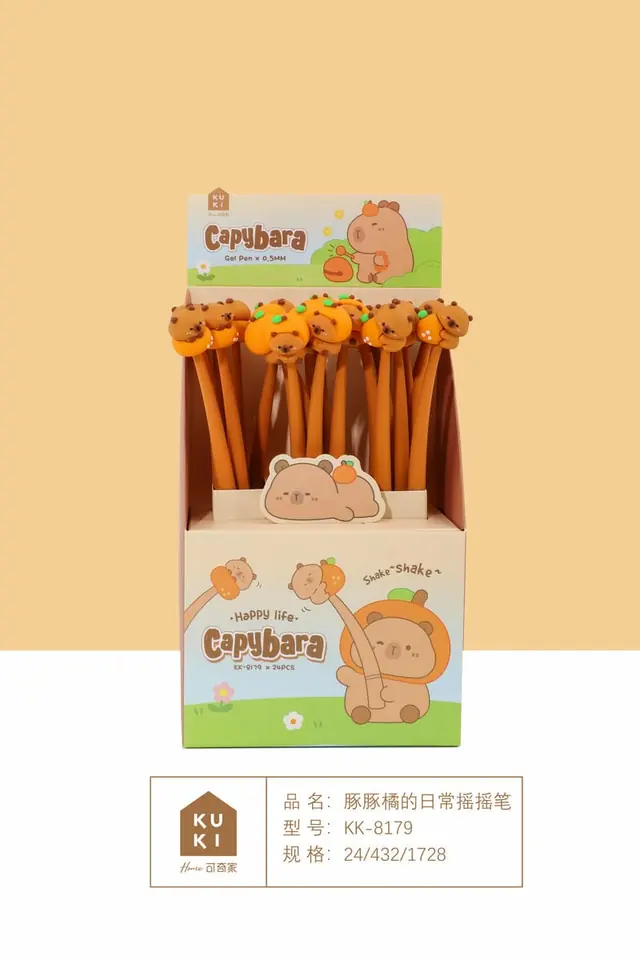 Lapicera Capibara de goma