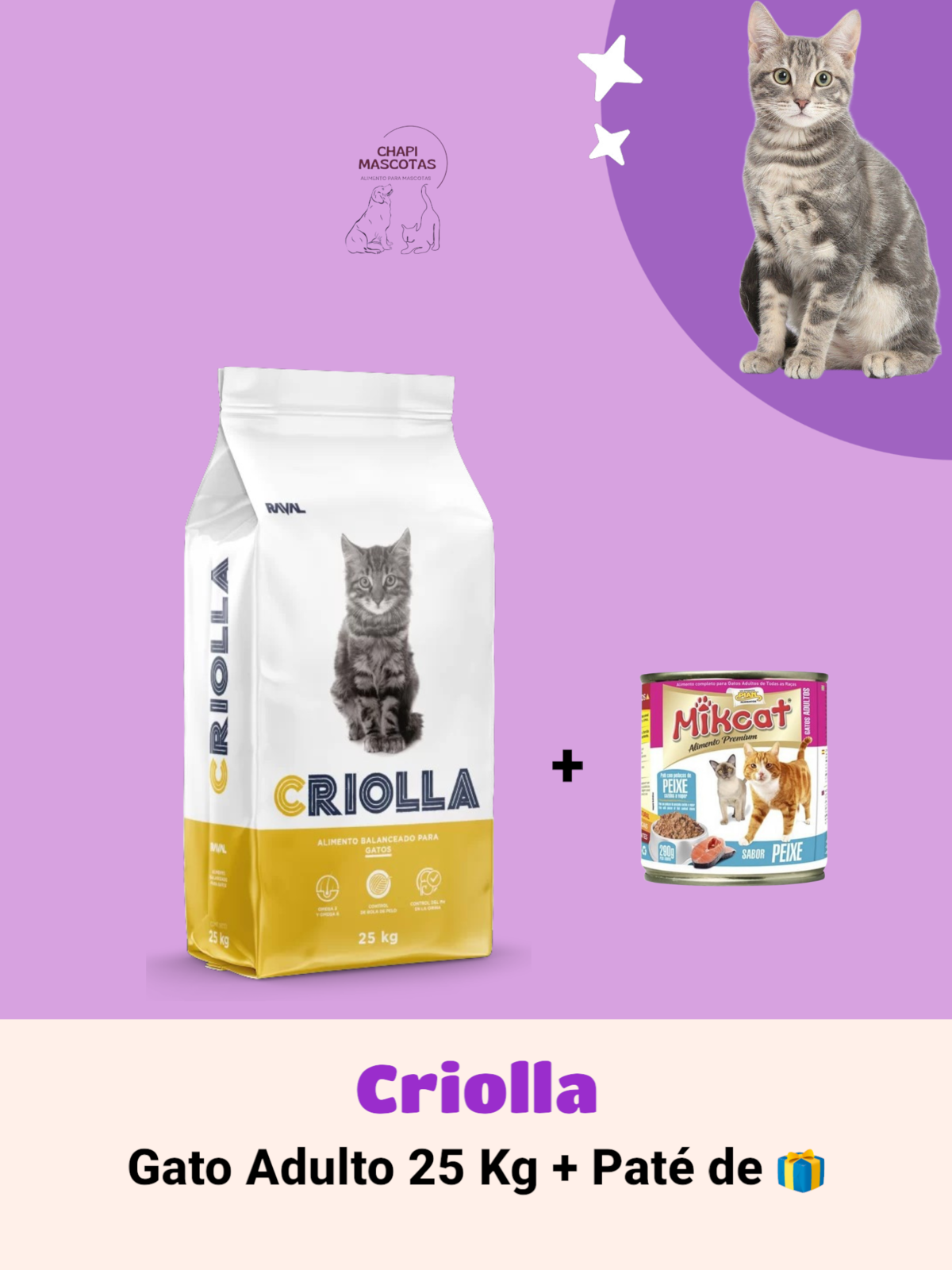 CRIOLLA GATO 25 KG