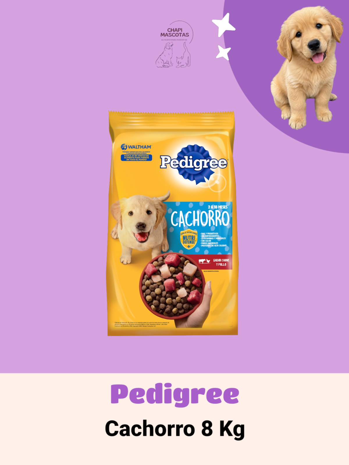 PEDIGREE CACHORRO 8 KG