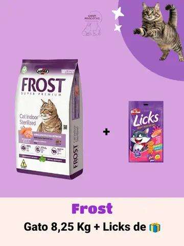 FROST GATO 8,5 + LICKS DE 🎁