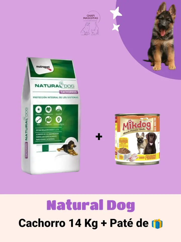 NATURAL DOG CACHORRO 14 KG