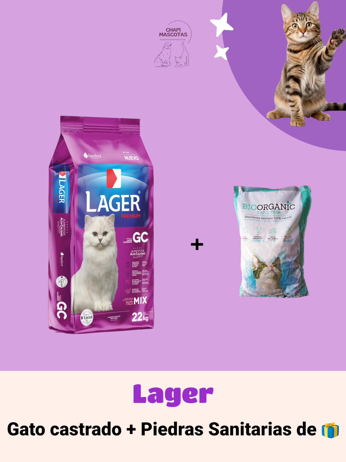 LAGER GATO CASTRADO 22 KG