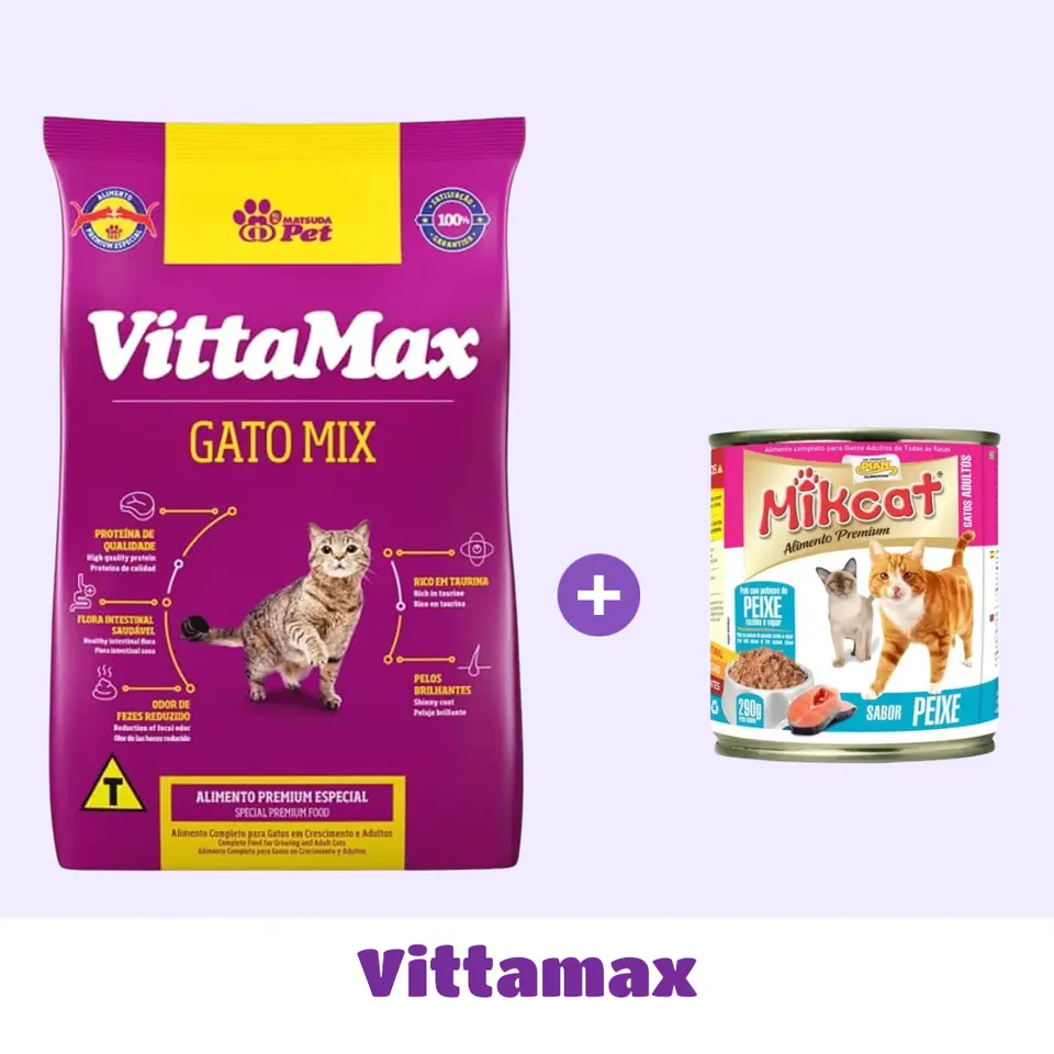 VITTAMAX GATO 10 KG (mix) + SNACK 🎁
