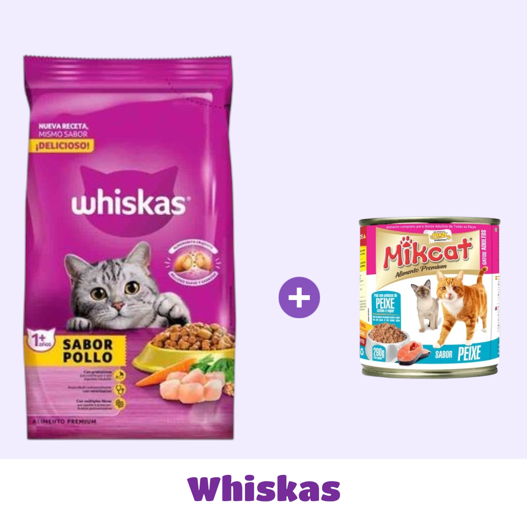 WHISKAS GATO 10 KG + SNACK DE 🎁