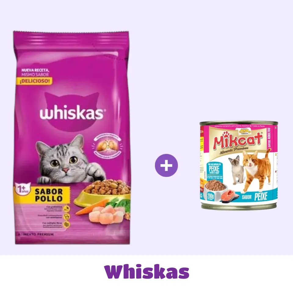 WHISKAS GATO 10 KG + SNACK DE 🎁