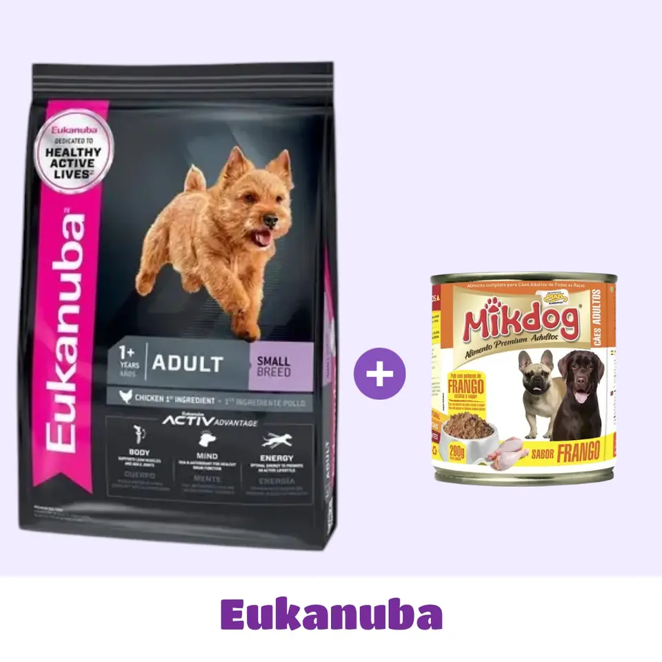 EUKANUBA RAZAS PEQUEÑAS 7,5 + PATÉ DE 🎁