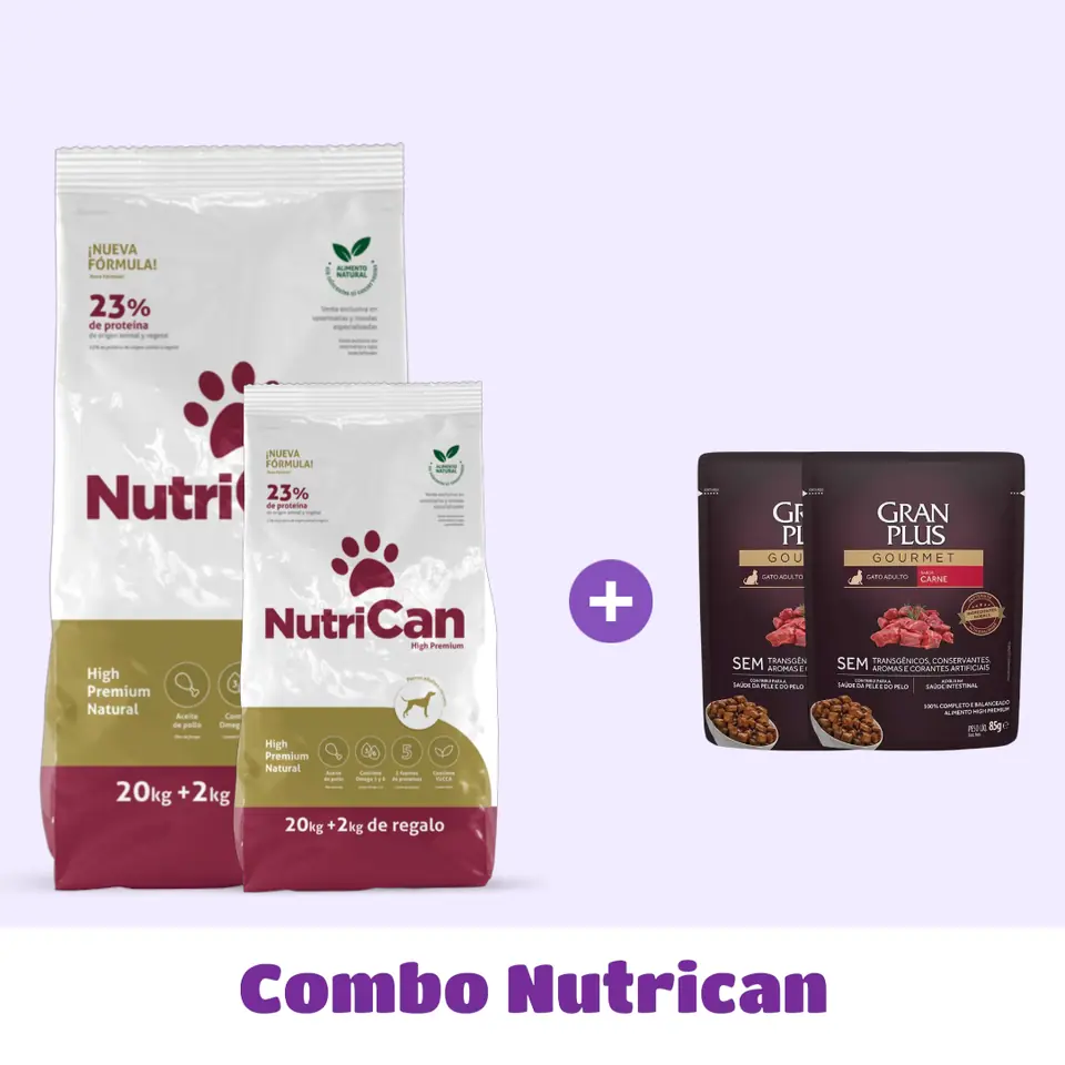 COMBO NUTRICAN 22+8 KG + SALSAS DE 🎁