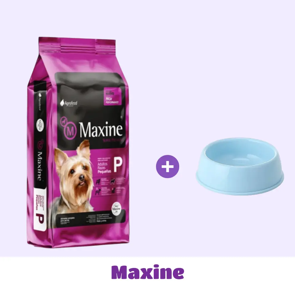 MAXINE ADULTO RAZA PEQUEÑA 7,5 KG + PLATO