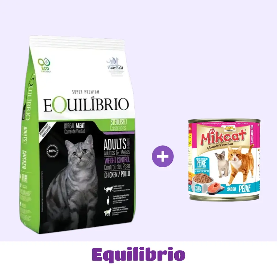 EQUILIBRIO GATO CASTRADO 7,5 KG