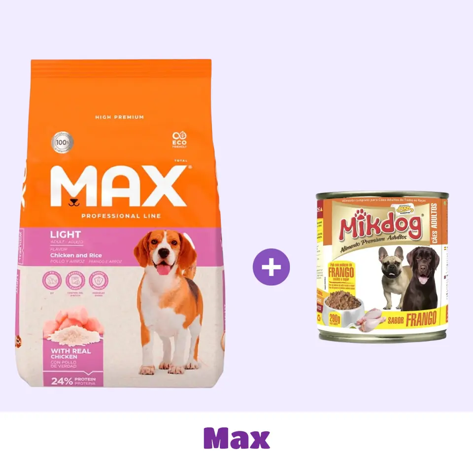 MAX LIGHT 15 KG + PATÉ DE 🎁