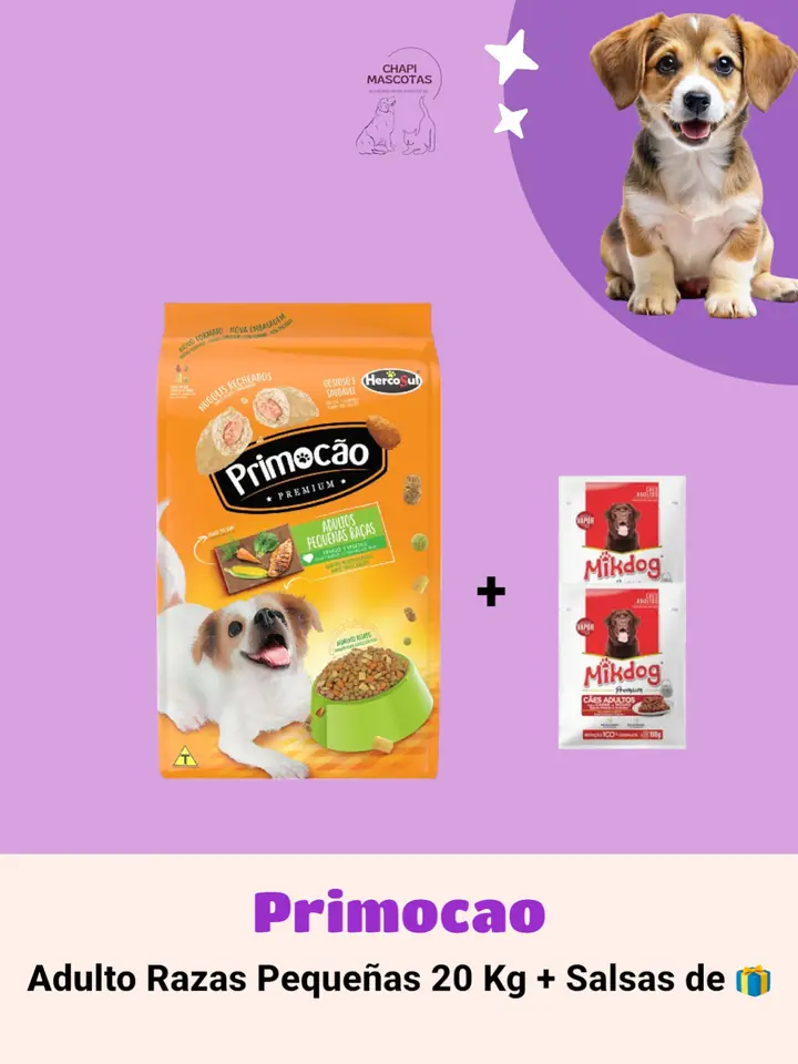 PRIMOCAO RAZA PEQUEÑA 20 KG
