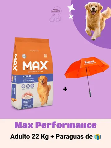 MAX PERFORMANCE + PARAGUAS DE 🎁