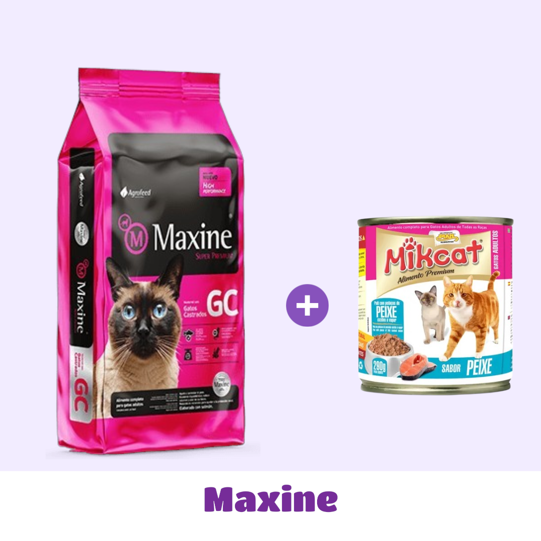 MAXINE GATO CASTRADO 7.5 KG + PATÉ DE 🎁