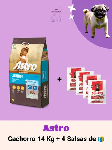 ASTRO CACHORRO 14 KG + SALSAS DE 🎁
