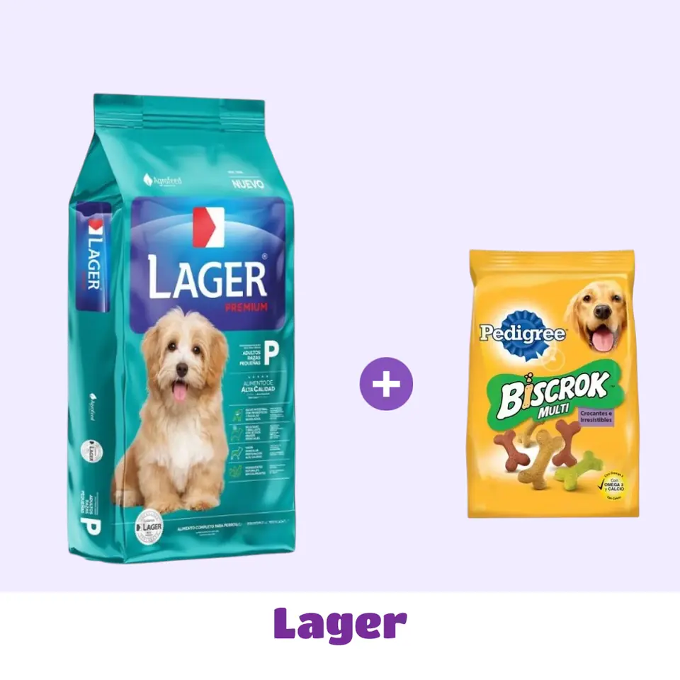 LAGER RAZAS PEQUEÑAS 10 KG + SNACK DE 🎁