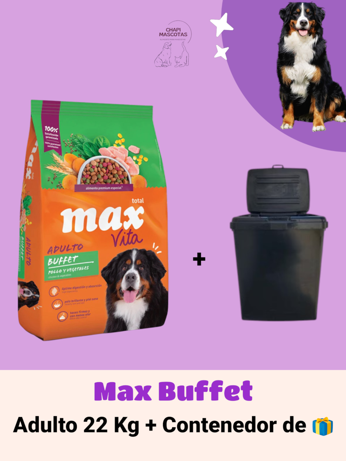 MAX BUFFET 20+2 + CONTENEDOR